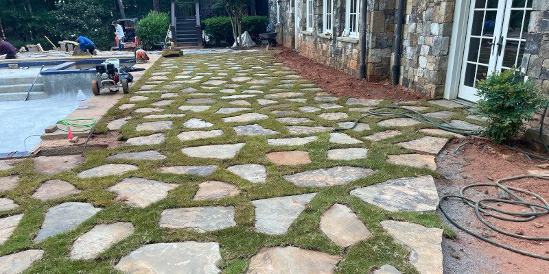 Flagstone Work in Lake Oconee, Georgia