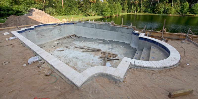 Inground Pool Construction in Lake Oconee, Georgia