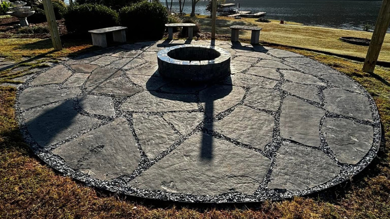 Flagstone Patio in Lake Oconee, Georgia